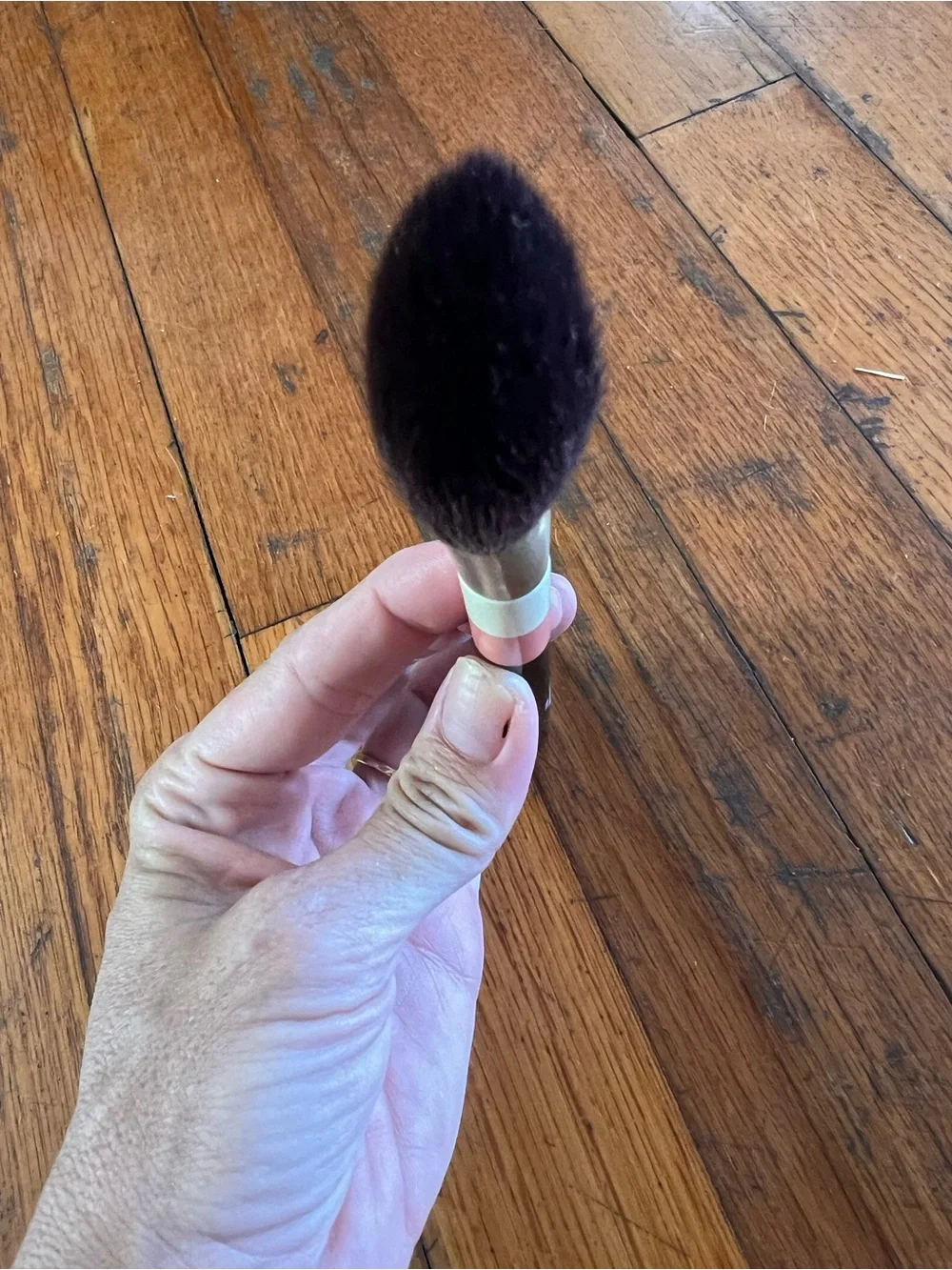 Hermes Pink, White & Black Face Brush